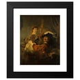 thumbnail image 2 of Rembrandt van Rijn 20x24 Black Modern Framed Museum Art Print Titled - Rembrandt and Saskia in the Scene of the Prodigal Son (circa 1635), 2 of 5