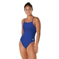 thumbnail image 1 of Speedo Women's Launch Splice Cross Back Endurance One Piece Swimsuit - Speedo Blue, 26, 1 of 4