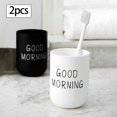 thumbnail image 6 of hengtong 2 Pcs Electric Toothbrush Holder Toothpaste Cup Bathroom Organizer for Men White, 6 of 7