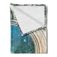 thumbnail image 2 of Mystic Soft Flannel Fleece Throw Blanket, Magic Curved Door in the Forest Mystic Mysterious Surreal Nature World Print, Cozy Plush for Indoor and Outdoor Use, 70" x 90", Blue Beige, by Ambesonne, 2 of 5