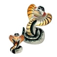 thumbnail image 2 of STPgoods Dakota Cobra Handmade Porcelain Figurine 2" Symbol of 2025 Majolica Figurine Hand-Painted Porcelain Sculpture Home Decor Tabletop Porcelain Snake, 2 of 3