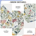 thumbnail image 6 of FORMRS Kids Pajama Pants with Pockets Size 6-8Y Boys Lounge Sleep Bottoms, Watercolor Wildflowers, 6 of 8