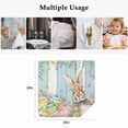thumbnail image 5 of Easter Cloth Napkins, Spring Bunny Colorful Floral Eggs Wooden Plank Washable and Reusable Dinner Napkins Set of 4, Table Napkin for Kitchen Party Birthday Wedding Hotel Housewarming 20"x20", 5 of 9