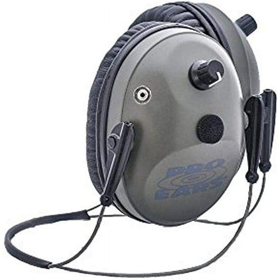 Pro Ears Pro Tac Plus Gold Ear Muffs, Military Grade Electronic Hearing Protection & Amplification, NRR 26, DLSC compression, shooting, hunting, various uses, up to 250 hours battery life, Made in USA