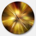 thumbnail image 1 of Designart 'Explosion de Teinte Dorée' Horloge Murale Moderne, 1 of 6