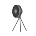 thumbnail image 1 of Matsuzay Ventilador de escritorio Trípode de aleación desmontable portátil 3 Engranajes Ajustable Funciona con Recargable Ventiladores para Electrónica Gris 4000mAh, 1 of 6