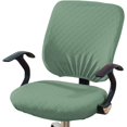 thumbnail image 1 of HAHDAXIA Stretch Spandex Computer Office Chair Covers, Removable Washable Universal Computer Chair Slipcovers Elastic Chair Seat Cover for Hotel Home Bar Wedding Party Decor (Green, Chair Sea, 1 of 5