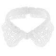 thumbnail image 6 of Retro Women Collar Hollow Lapel Neck Collar Removable Choker Tie Accessories , White, as described, 6 of 8