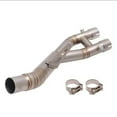 thumbnail image 2 of Motorcycle Exhaust System Modify Middle Pipe Connect Original Muffler Slip On For Yamaha YZF-R1 R1 R1M MT10 2015-2024, 2 of 12