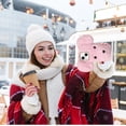 thumbnail image 6 of Compatible with iPhone 15 Plus Case Cute Cartoon Dog Plush Fluffy Case Girls 3D Kawaii Design Soft TPU Shockproof Cover Fuzzy Furry Winter Rabbit Hair Warm Case for Women Girls Girly Pink, 6 of 7