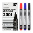 thumbnail image 3 of 3/6Pcs/Set Permanent Marker Pen Fine Point Waterproof Ink Thin Nib Crude Nib Black Blue Red Ink 1.5mm Fine Color Marker Pens 6 Pcs Mix Color Set, 3 of 6