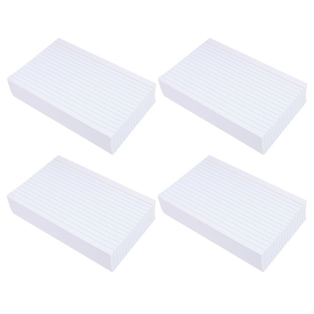 Miangastore 200pcs Lined Index Cards White Notepads Ruled Flashcards Note Cards Blank Notepaper Memo Paper For Studying Office School Supplies Note Taking