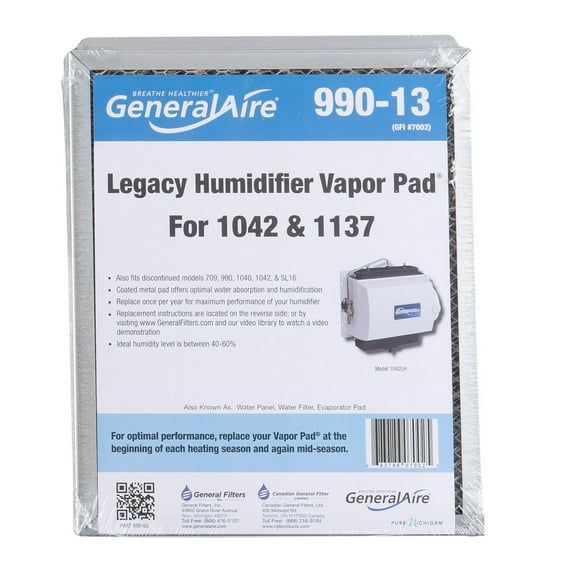 GeneralAire 990-13 (4-Pack) - Vapor Pad for Legacy Models 1137, 1040, and 1042 Series; SL16, 709, and 990