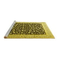 thumbnail image 2 of Ahgly Company Machine Washable Indoor Round Persian Yellow Traditional Area Rugs, 6' Round, 2 of 4