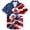 Red, variant on WEIGFI Toddler Baby Boys T-Shirts Independence Day American Flag Graphic Print Patriotic Short Sleeve Casual Summer Lapel Cute Beach Top,Black1,5-6 Years