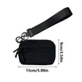 thumbnail image 2 of Wristlet Wallet for Women, Nylon Keychain Coin Purse Pouch Zippered Card Case With Id Window/Hand strap, 2 of 6