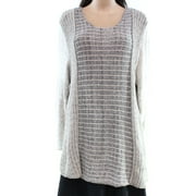STYLE & CO. $59 NEW 21569 Marled Sweater Knit Womens Top 1X