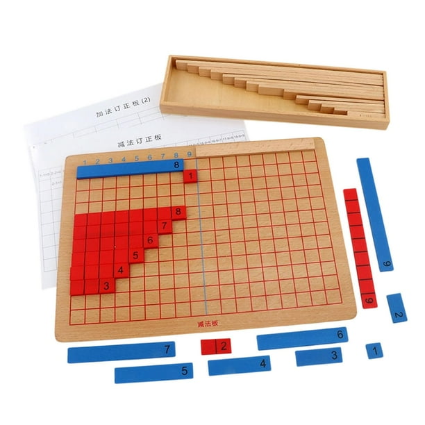 Tablero de y resta, juguetes sensoriales educativos, juego de matemáticas, aprendizaje temprano, juguetes matemáticos lógicos, material para