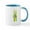 White/Blue Inside, variant on CafePress - Peace For Ukraine Ukrainian Hand Peace Sign D Mugs - 11 oz Ceramic Mug - Novelty Coffee Tea Cup