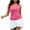 Hot Pink, variant on fatyb Women's V Neck Tank Tops Sleeveless Ribbed Basic Tee Shirts Summer Womens Casual Cami Shirts