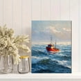 thumbnail image 2 of Qisvanset 12x16 Inch Sunset Oak Tree Meadow Canvas Print Wall Art, 2 of 5