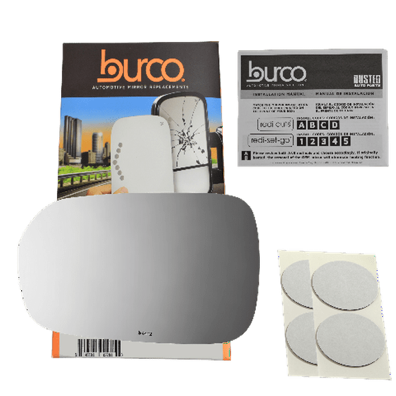 Burco Side View Mirror Replacement Glass - Clear Glass - 4412