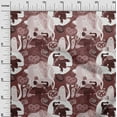 thumbnail image 3 of oneOone Cotton Poplin Brown Fabric Halloween Sewing Material Print Fabric By The Yard 42 Inch Wide, 3 of 4