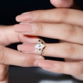 thumbnail image 4 of Empire Jewelry 1.8 Ct Marquise Cut Diamond Rings - 14K White Gold Plated Ring - Swirl Casual Daily Wear Rings for Gifts - Multi Stone Wedding Diamond Rings for Her - Forever Diamond Ring for Women, 4 of 5