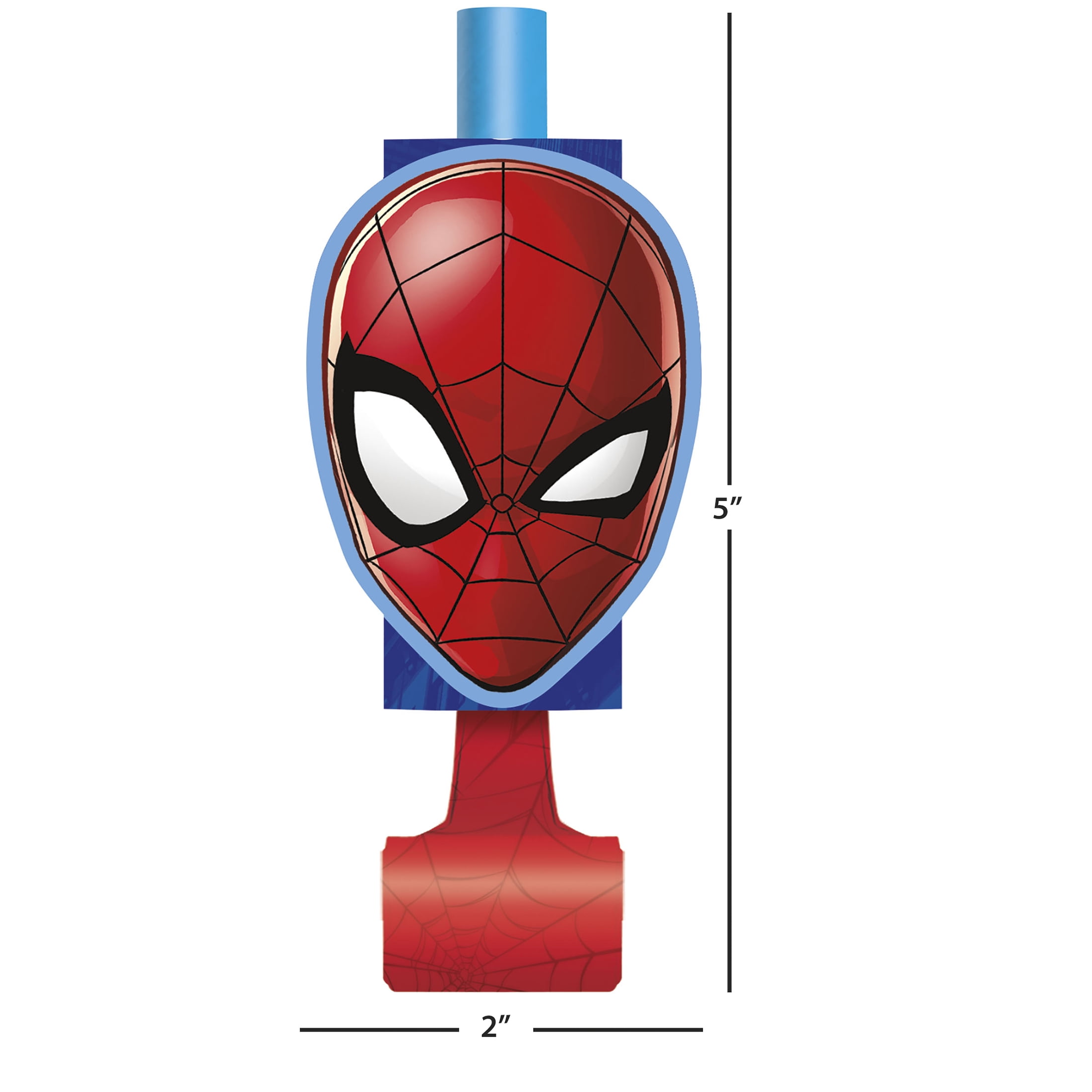 Spiderman Party Blowers, 8ct
