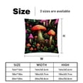 thumbnail image 5 of Mushroom Luxurious Velvet Pillows Covers Set of 2 for Throw Pillow or Bed Pillow, Unique Patterns, 16x16 18x18 20x20 Inches,for Various Occasions, 5 of 6