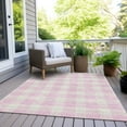 thumbnail image 6 of Addison Rugs Chantille Indoor/Outdoor Transitional Plaid Pink Washable Rectangle Rug, 8' x 10', 6 of 6