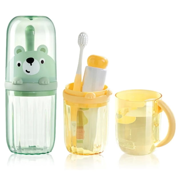 Porta Cepillos Dentales Estuche Para Pasta Dental Viajar 2pz