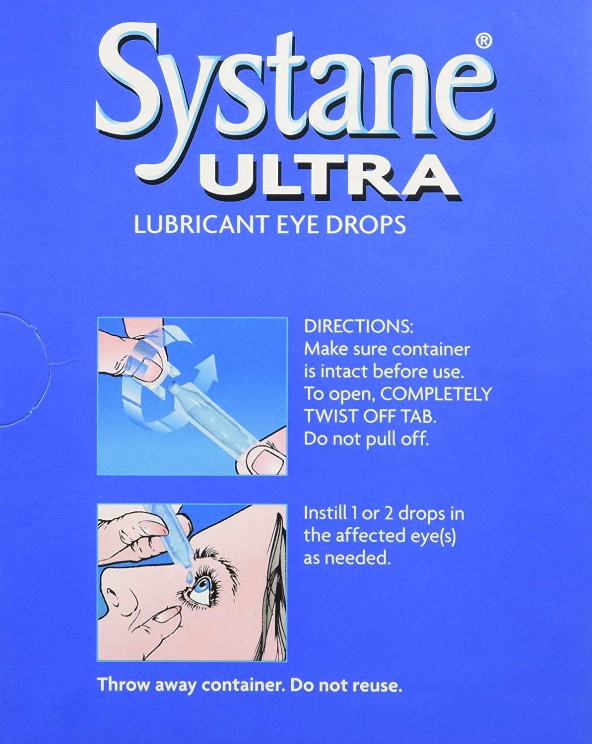 Systane Ultra Lubricant Eye Drops, 60 Vials, 0.7-mL Each