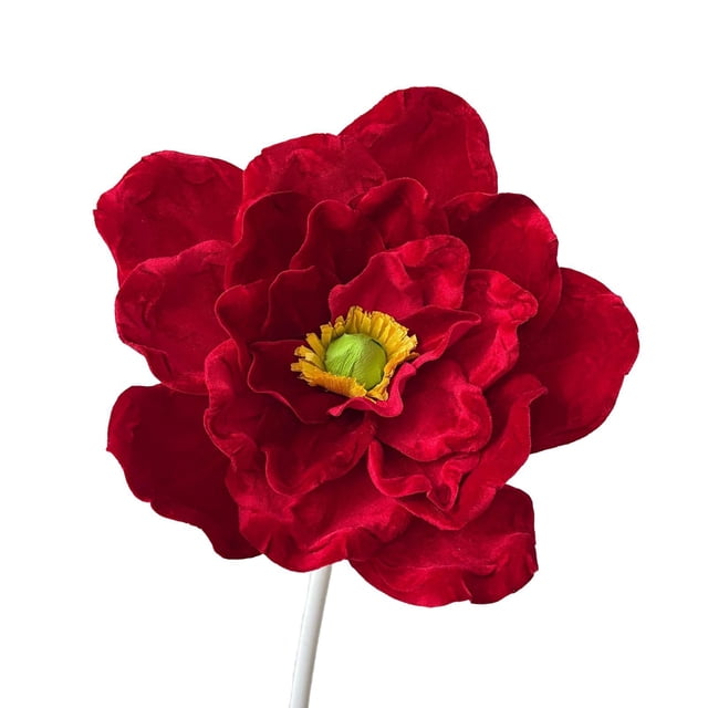 Accesorio de fotografía de flores de tela de terciopelo artificial 3D hecho a mano para aniversario Dia 30 cm