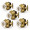Antique Bronze-Passage-5, variant on Antique Bronze Passage 2-Pack Octagonal Crystal Glass Door Knobs for Hallway Closet