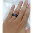 thumbnail image 7 of Matching Rings Couple Ring Black Gold Plated 1CT Purple CZ Women Wedding Ring Set, 7 of 7
