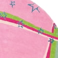 thumbnail image 3 of SAFAVIEH Kids Alyx Swirling Stars Area Rug, Green/Pink, 6' x 6' Round, 3 of 4