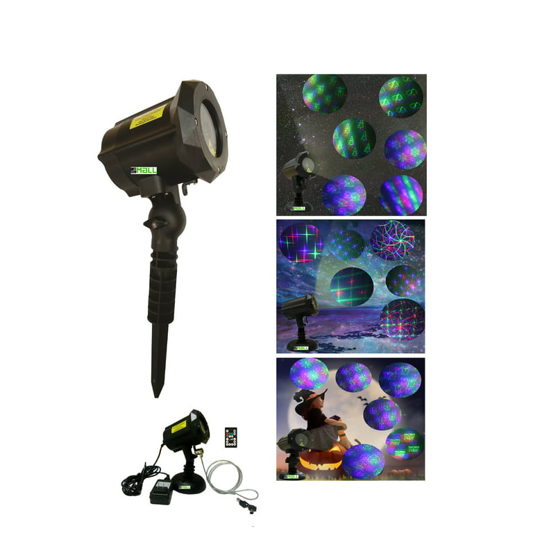 LEDMALL Red, Green and Blue Laser Christmas Projector Lights Outdoor,  Motion Firefly with Remote Control and Cable Lock LM-LL-RGBMR-002 - The  Home Depot