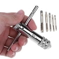 thumbnail image 2 of Chendee Adjustable T-Handle Ratchet Tap Wrench / 5Pcs For M3-M8 Metric Machine Screw Tap,5Pcs Screw Tap, 2 of 6