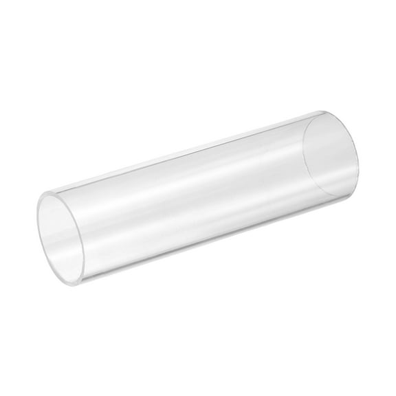 Uxcell Clear Rigid Acrylic Pipe, 36mm(1.42") ID x 40mm(1.57") OD 8" Round Polycarbonate Tube Plastic Tubing for Plumbing, Lighting, Aquarium, DIY Projects