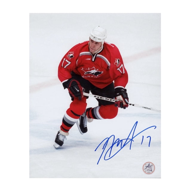 Rod Brind'Amour Signé Équipe Canada Hockey Olympique 1998 Photo 8x10