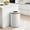 White, variant on 40L/10.6 Gallon Stainless Steel Open Top Trash Can, Round Garbage Bin with Removable Inner Bucket for Kitchen, Office, and Restaurant