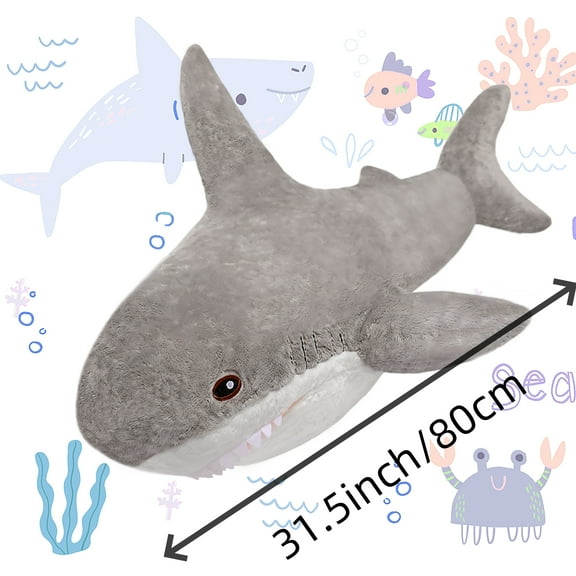 Plush Stuffed Animal, Giant Plush Pillow For Kids, Stuffed Body Pillow For Adults, Soft Ocean Sea Fish Plush Toy