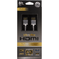 thumbnail image 4 of GE 8ft Premium HDMI Cable with Ethernet, Gold-plated connectors, White, 33510, 4 of 5
