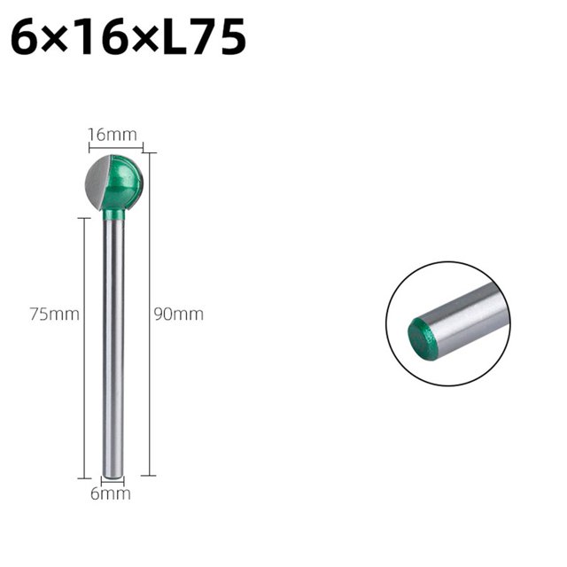 Lefu Long Handle Engraving Ball Nose Milling Cutter Polishing Woodworking Drill Bit