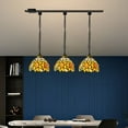 thumbnail image 7 of Kiven H-Type Track Lighting, Tiffany Halo Track Pendant Light with Glass Shade and Iron Chain, Track Light Pedant for Bedroom Kitchen Home Lighting, 1-Light, 7 of 7