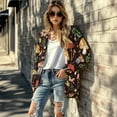 thumbnail image 5 of SCRAWLGOD Mushroom Cardigan Sweaters for Women Dressy Jackets for Women Trendy Long Sleeve Women Lightweight Coat Stretchy Lounge Cardigans for Women Soft Size S, 5 of 7