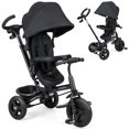 thumbnail image 2 of Kepooman Umbrella Stroller,Baby Stroller,4-in-1 Baby Tricycle Toddler Trike with Reversible Seat and 5-Point Safety Harness-Black, 2 of 9