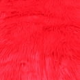 thumbnail image 1 of FREE SHIPPING!!! 60" Wide 1-2'' Long Pile Luxury Shag Fur Fabric, DIY Projects (RED, 20 YARDS), 1 of 3