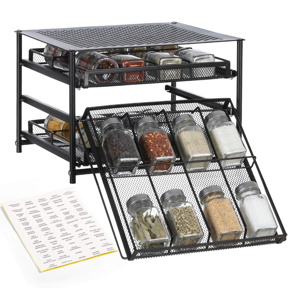 24Bottle Spice Rack Organizer, 3Tier
